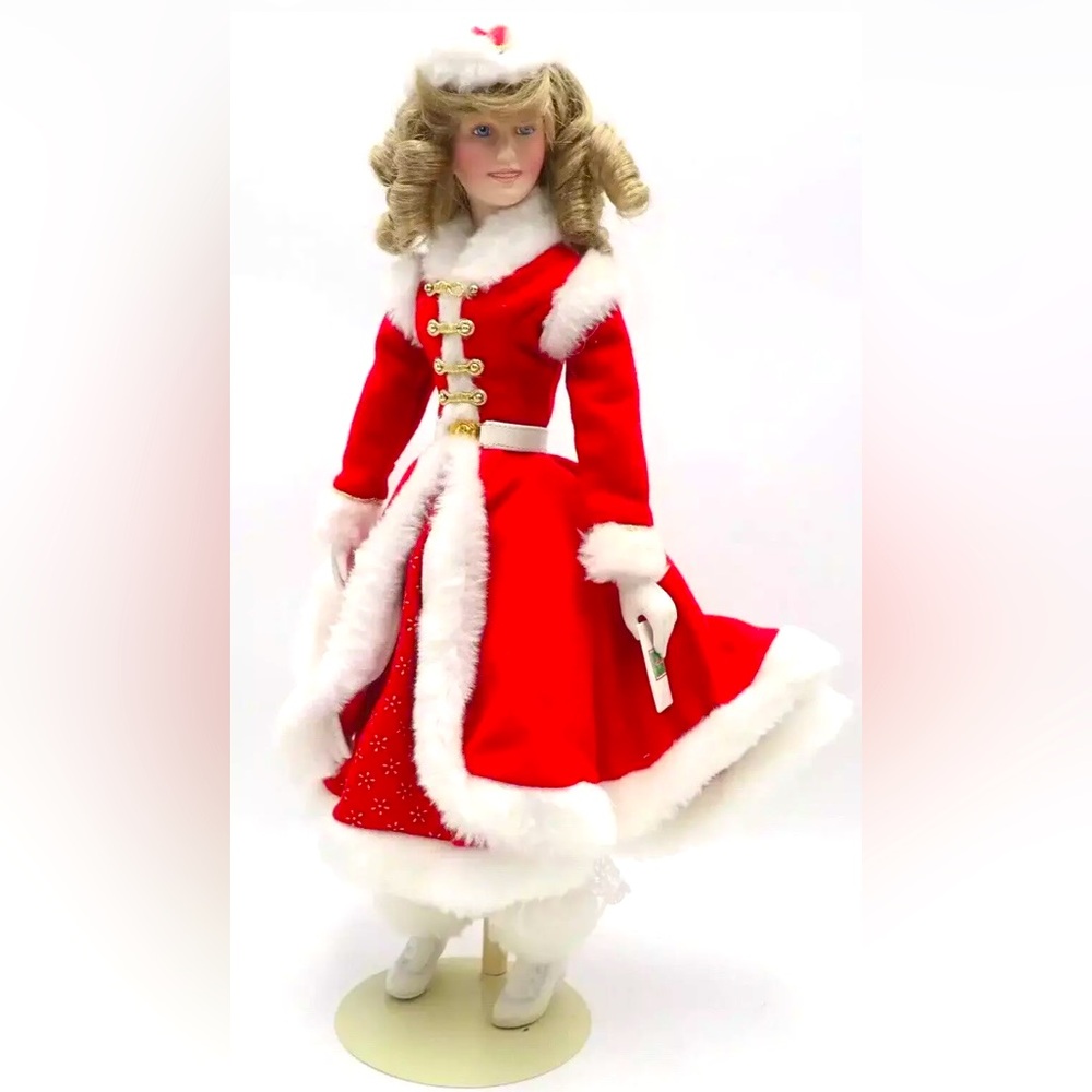 Vintage Holly the Christmas Seal Doll 16" Franklin Mint Heirloom Collection 1998
